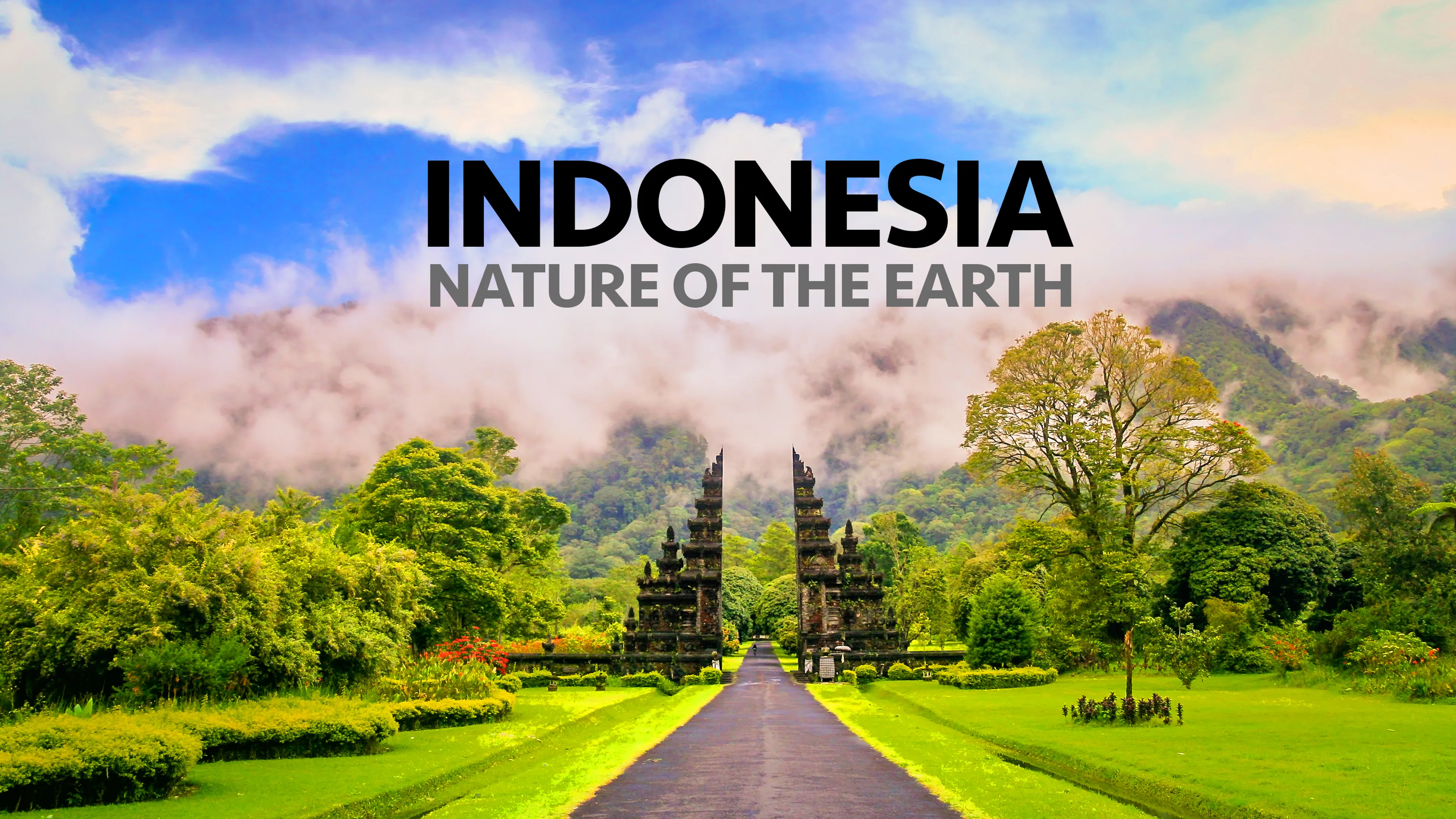 Indonesia Nature of the Earth poster